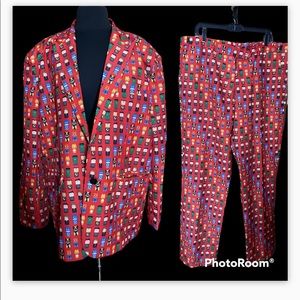 COPY - Lego marvel design Batman, Superman , hulk red novelty pant suit